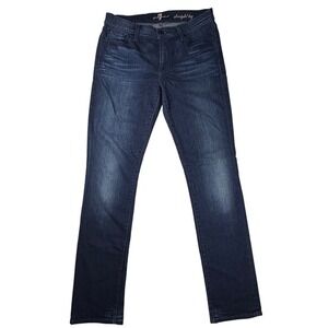 7 For All Mankind‎ Straight Leg Dark Wash Denim Jeans Women's Size 30